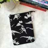 Glow-in-the-dark Dino Bones -  Zippered Book Sleeve