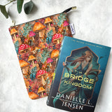 Woodland Shrooms - Water Resistant - Zippered Book Sleeve