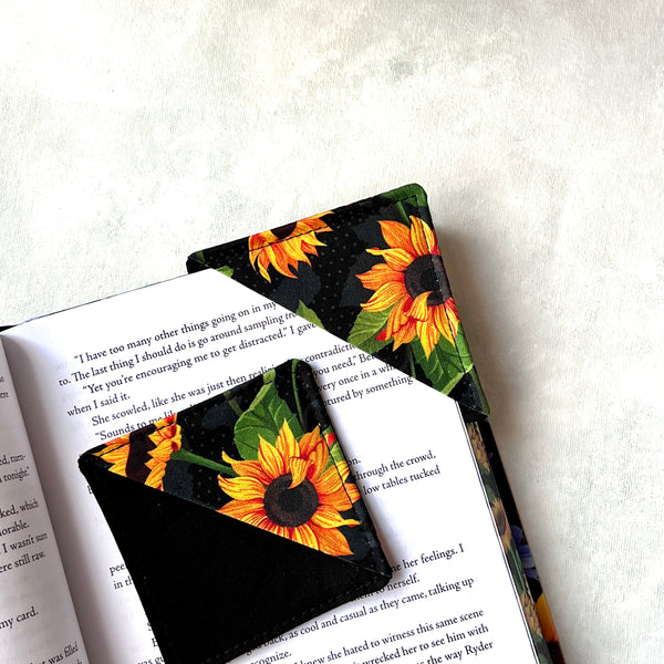 Sunflowers Fabric Bookmark