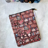 Antique Bookshelf  -  Zippered Book Sleeve