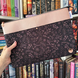 Rose Gold Floral Line Art Tablet/Laptop Zippered Sleeve