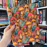 Woodland Shrooms - Water Resistant - Zippered Book Sleeve