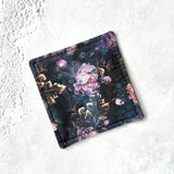 Night Peonies Fabric Bookmark