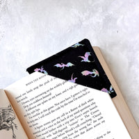 Iridescent Dragons Fabric Bookmark