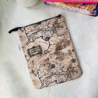 Lord of the Rings Map -  Zippered Book Sleeve