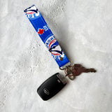 Go Jays Go - Fabric Keychain Wristlet