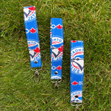 Go Jays Go - Fabric Keychain Wristlet
