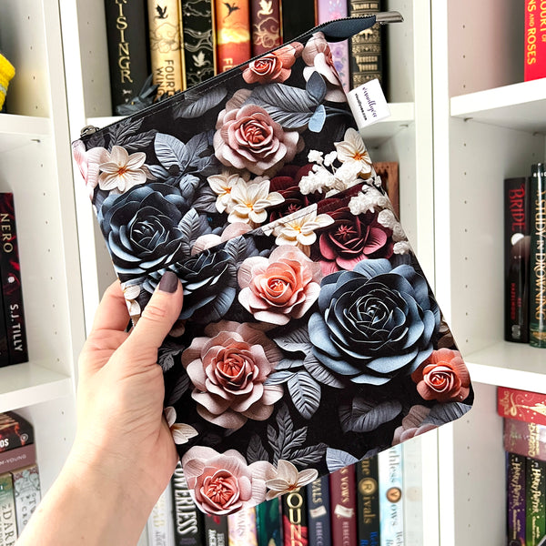 Clay Florals - Zippered Book Sleeve