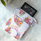 Where Rainbows Bloom e-reader Zippered Sleeve