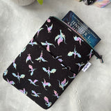 Iridescent Dragons  -  Zippered Book Sleeve