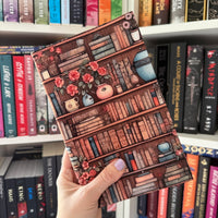 Antique Bookshelf -  Fabric Book Dust Cover