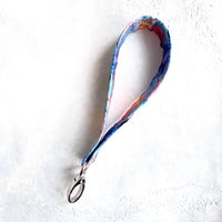 Rainbow Fractals  - Fabric Keychain Wristlet