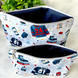 Hockey Romance - First Period - Canvas Zipper Pouch