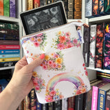 Where Rainbows Bloom e-reader Zippered Sleeve