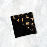 Gold Dragons Fabric Bookmark