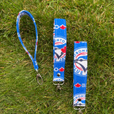Go Jays Go - Fabric Keychain Wristlet