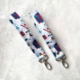 Hockey Romance - Fabric Keychain Wristlet