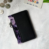 Mini Wallet - Purple Floral