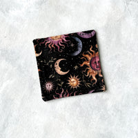 Celestial Suns & Moons Fabric Bookmark