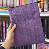 It’s Sweater Weather - Amethyst - Zippered Book Sleeve