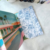 Vintage Blue Floral - Fabric Dust Cover