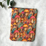 Woodland Shrooms - Water Resistant - Zippered Book Sleeve