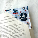 Hockey Romance - First Period - Fabric Bookmark