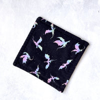 Iridescent Dragons Fabric Bookmark