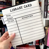 Library Card e-reader Zippered Sleeve