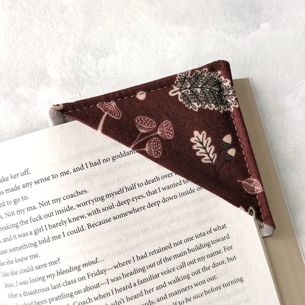 Autumn Chapter -  Fabric Bookmark