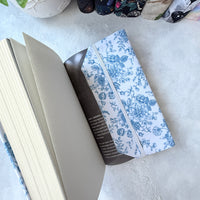 Vintage Blue Floral - Fabric Dust Cover