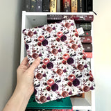 Boho Autumn Floral - Water Resistant Zippered Book Sleeve
