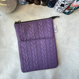 It’s Sweater Weather - Amethyst - Zippered Book Sleeve