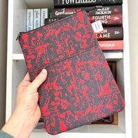 Blood Splatter -  Zippered Book Sleeve