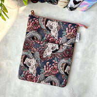 Nocturne Rose - Zippered Book Sleeve
