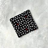 Hearts Fabric Bookmark