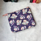 Books on Purple e-reader Zippered Sleeve