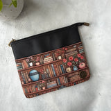 Antique Bookshelf e-reader Zippered Sleeve