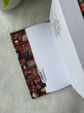 Antique Bookshelf -  Fabric Book Dust Cover