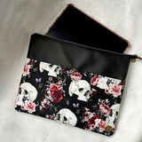 Skulls and Roses Tablet Zippered Sleeve