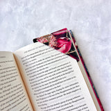 Oversized Geometric Floral Fabric Bookmark