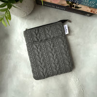 It’s Sweater Weather - Storm -  Zippered Book Sleeve