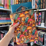 Woodland Shrooms - Water Resistant - Zippered Book Sleeve