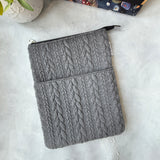 It’s Sweater Weather - Storm -  Zippered Book Sleeve