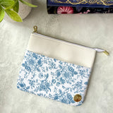 Blue Vintage Floral e-reader Zippered Sleeve