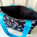 Iridescent Dragons Tote Bag