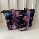 Night Peonies Tote Bag