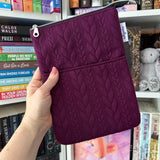 It’s Sweater Weather - Plum -  Zippered Book Sleeve
