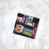 Bookshelf on Dark Grey Fabric Bookmark