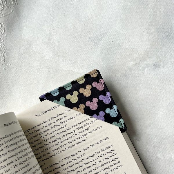 Pastel Mouse Fabric Bookmark